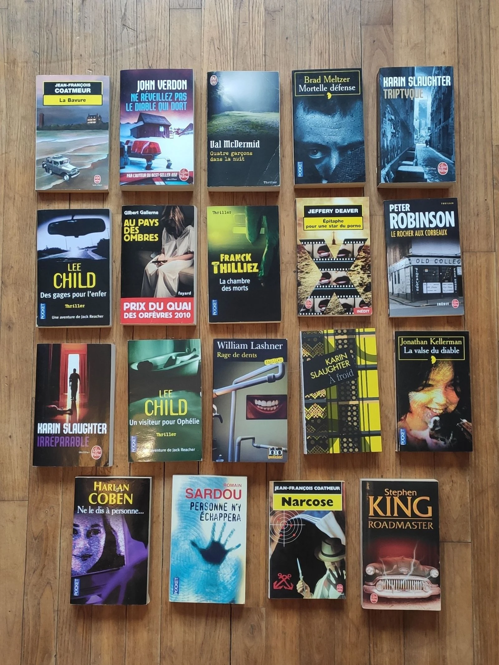 Lot livres thrillers et policiers 